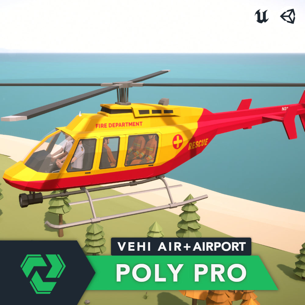 Poly Pro Vehicles airplane 3d